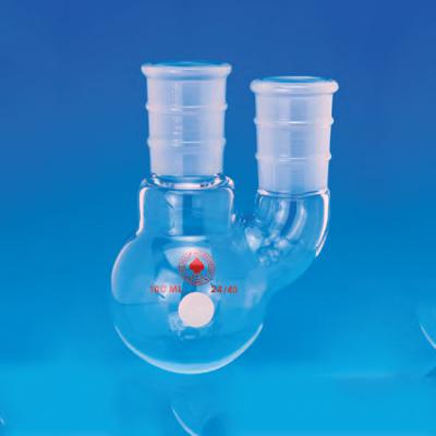 反應(yīng)瓶, 帶側(cè)直口, 厚壁玻璃