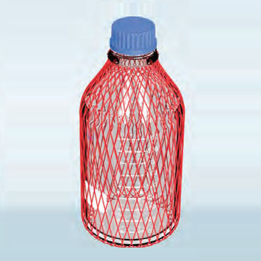 試劑瓶，實驗室用，網(wǎng)狀包覆，GL 螺紋