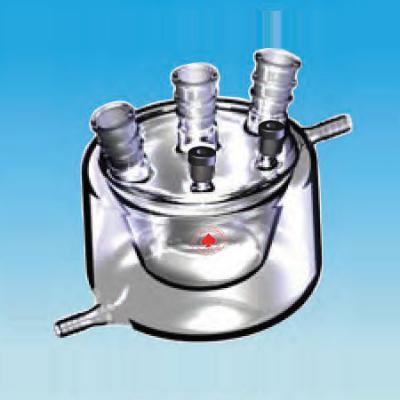 歐式反應(yīng)瓶, 五頸, 帶夾套