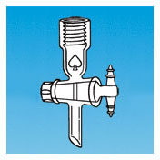 底部滴液接頭, 帶1:5PTFE 旋塞閥門