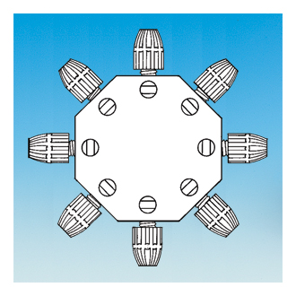 OMNIFIT 八路變徑管路連接閥