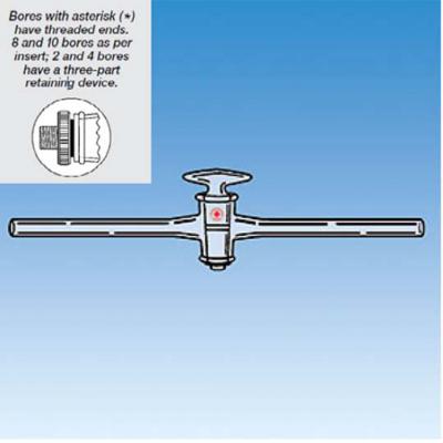 旋塞閥, 直孔, 玻璃塞
